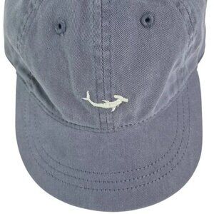 Crewcuts J Crew Hat Cap Faded Blue Embroidered Shark Adjustable Back Small NWT